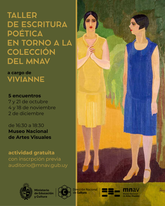  - Taller de escritura poética en torno a la colección del MNAV: "Relatos en proceso: colección expandida" - Museo Nacional de Artes Visuales