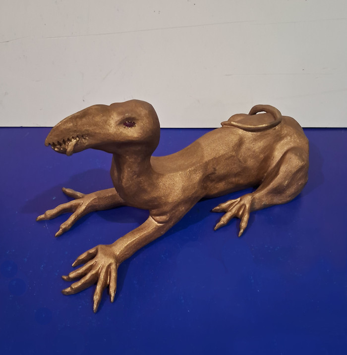 Sculture/Vulturel, 2010. Leonora Carrington (1917-2011). Bronce. 15,2 x 26 x 11 cm. Nº inv. 5148. - Maratónica de Mujeres en el MNAV - Museo Nacional de Artes Visuales