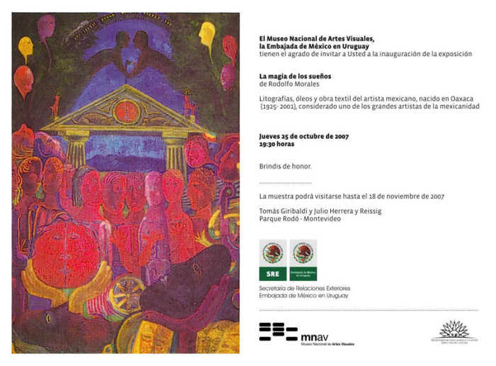  - "La magia de los sueños" del mexicano Rodolfo Morales - Museo Nacional de Artes Visuales