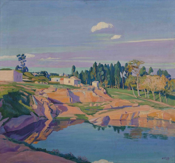 La cantera, 1924<br>Manuel Rosé (1882-1961)<br>Óleo - Tela<br>85 x 92 cm<br><br><a href='http://acervo.mnav.gub.uy/obras.php?q=nic:191,201,746,1819,1820,1823,1824,1826,1828,1831,1838,1840,1843,1844,1846,1849,1851,1854,1856,1857,1859,1860,1862,1864,1867,3873' target='_blank'>Ver las 26 obras expuestas</a> - Manuel Rosé - Colección MNAV - Museo Nacional de Artes Visuales