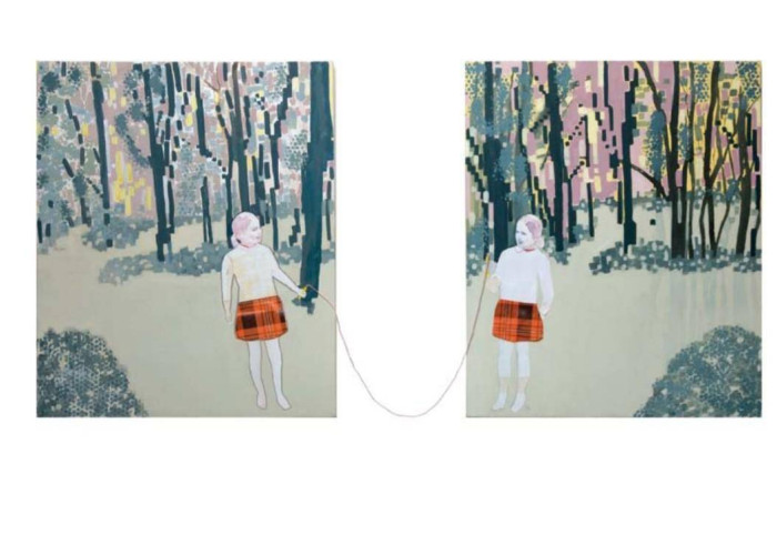 Sin título, 2008. Seida Lans (1984). Técnica Mixta. 50 x 81 cm. Nº inv. MT5859. - Seida Lans: Artistas en sus propias palabras de la muestra  - Museo Nacional de Artes Visuales