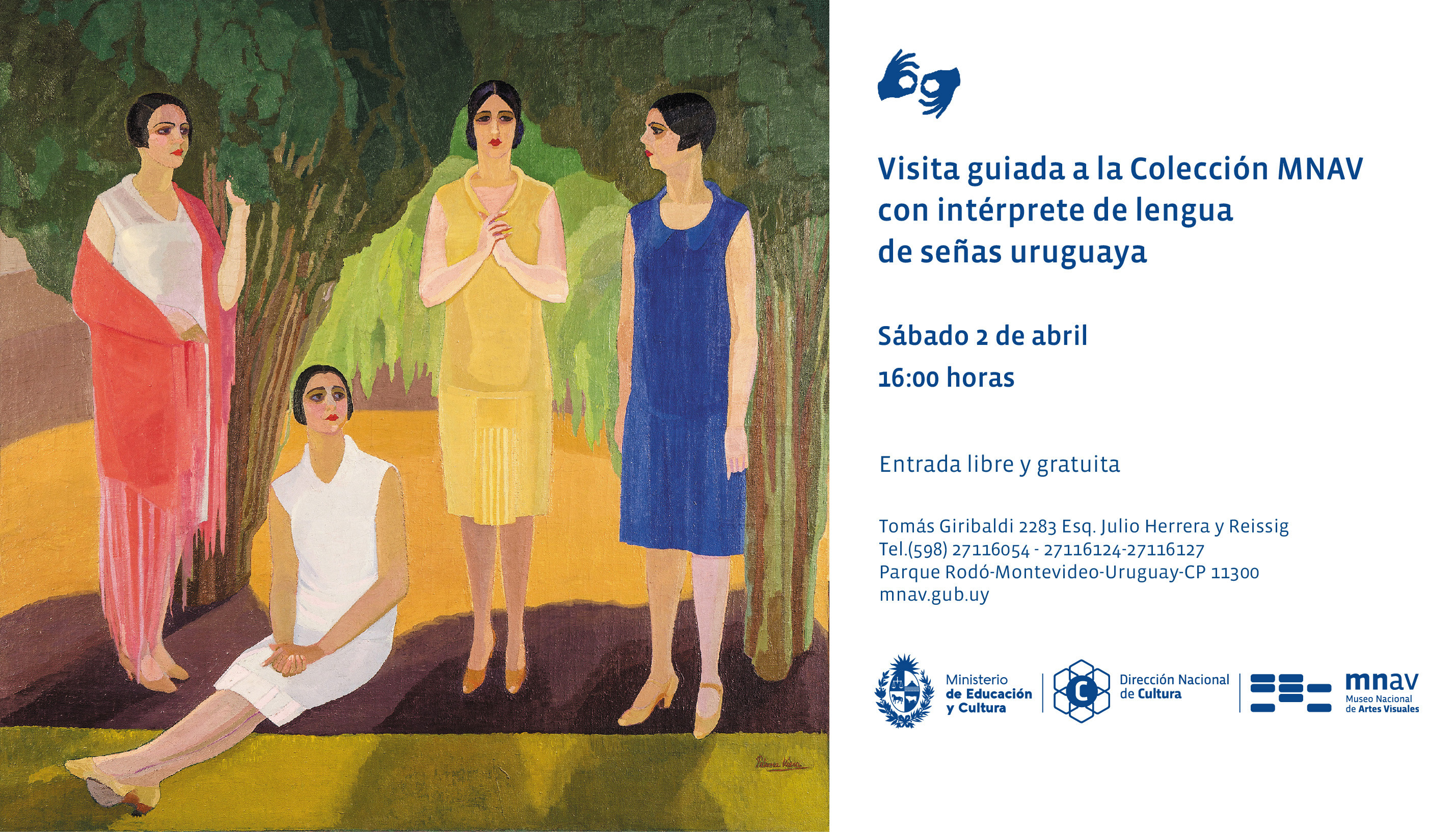  - Visita guiada a la exposición Colección MNAV con intérprete de lengua de señas uruguaya - Museo Nacional de Artes Visuales