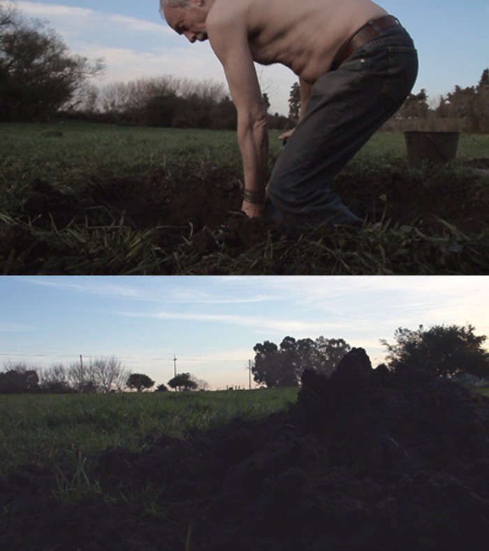 Gran Premio Adquisición MEC fue para la obra de Eduardo Cardozo, Lucas Cilintano y Agustín Banchero.<br>La conciencia de Sísifo<br>2012<br>Video Instalación. - 55º Premio Nacional de Artes Visuales - Wifredo Díaz Valdéz - Museo Nacional de Artes Visuales