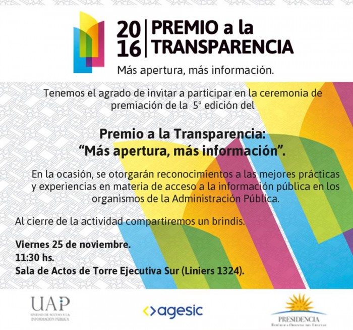  - Buscador de obras del acervo del Museo Nacional Artes Visuales recibe mención especial en el Premio a la Transparencia 2016 - Museo Nacional de Artes Visuales